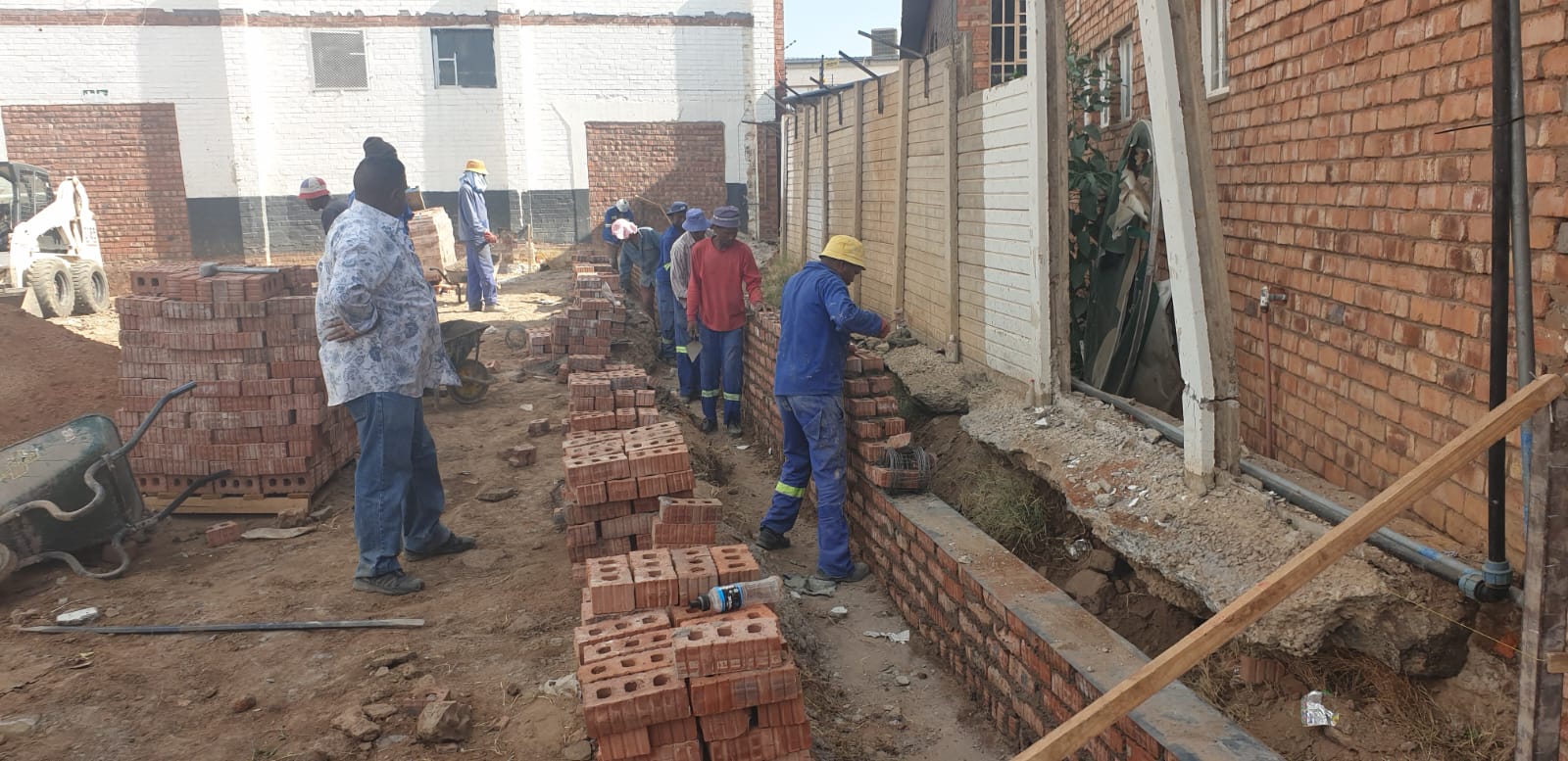 The Aurex site team at work on a construction project